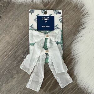 Roller Rabbit x Target Eyelet Hair Bows 2pk White
